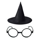 Vexor Harry Potter Şapkası Ve Gözlüğü Siyah Renk