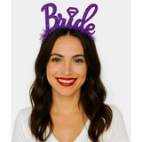 Vexor Mor Renk Bekarlığa Veda İtalik Yazı Alyanslı Bride Taç