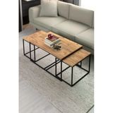 Vexor Orta Sehpa Ve Zigon Yan Sehpa Flora Set Atlantik Çam