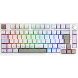 Vexor Rgb Mekanik Gaming Oyuncu Klavyesi 82 Tuş | 3 Mod (Bluetooth + 2.4g + Kablolu) | Huano Brown