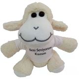 Vexor Seni Seviyorum Kuzum Tişörtlü Peluş Kuzu Oyuncak