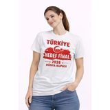 Vexor Türkiye Baskılı Tişört Ay Yıldız 2026 Dünya Kupası Taraftar Forma T-Shirt - Beyaz