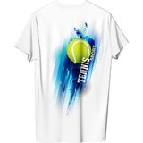 Vexshirt Erkek Tenis Temalı Regular Tişört - XL - Beyaz