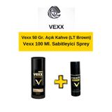 Vexx Maestro Vexx 50 Gr. Açık Kahve Saç Tozu Topik 100 Ml. Sabitleyici Sprey