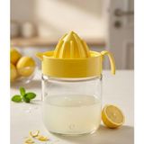 Veyla Style Cam Hazneli Limonluk Limon ve Narenciye Sıkacağı 425 ml Sarı Kapak