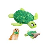 Veyron Home Hışırtılı Peluş Kaplumbağa Köpek ve Kedi Oyuncağı Sesli Isırma Çiğneme Aktivite Oyuncağı 25x20 cm