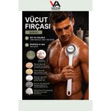 Vezir Aksesuar Elektrikli Vücut Fırçası Şarjlı 5 Başlıklı 3 Hızlı Duş Fırçası Sırt Temizleme Masaj ve Peeling Cihazı TRY99974