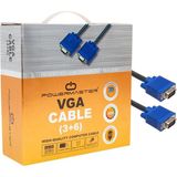 VGA Kablo 15 Pin 3+6 Erkek/erkek 15M Kutulu (4887)