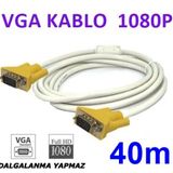 VGA Kablo Full HD Projeksiyon LCD Monitör Görüntü Kablosu 40mt