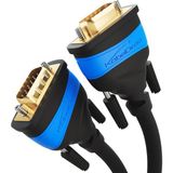 VGA Kablosu 15 Kutuplu Full Hd 1080P 3D Özellikli VGA Fişi-Vga Fişi Bilgisayarları Monitörlere - Çok Renkli