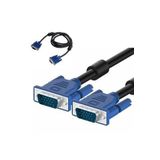 Vga Kablosu Ekran Lcd Monitör Projeksiyon Bağlantı Kablosu - Çift Filtreli - 1.5 Metre