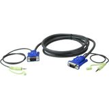 VGA Kablosuz, 15 Metre, 3.5mm Stereo Ses BAĞLANTILI&LT;BR&GT;15M VGA Cable With 3.5mm Stereo Audio
