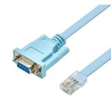 VGA - RJ45 Çevirici Dönüştürücü Adaptör, RS232 DB9 Seri Port Konsol Uyumlu Ethernet Kablosu Görüntü ve Veri Uzatma Aparatı