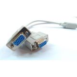 VGA Splitter - Y Kablo - 1 Giriş - 2 Çıkış