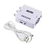 Vga To Av 3Rca Video 1080P Cevirici Donusturucu Adaptor 3.5Mm Destekli