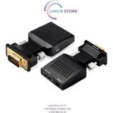 Vga To Hdmı & Aux Dönüştürücü Adaptör 1080p Full Hd 60hz Görüntü Aktarım