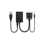 Vga To Hdmi Dönüştürücü Kablo Görüntü Ve Ses Çevirici Hdmı Bst-20 (217378573)