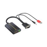 Vga To Hdmi Kablo Dönüştürücü 4443P Laptop Pc Görüntü Ve Ses Çevirici