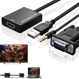VGA TO HDMI SESLİ ÇEVİRİCİ DÖNÜŞTÜRÜCÜ KABLO