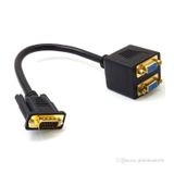 Vga Y Kablo - Vga Çoklayıcı - Vga Splitter Kablo - Altın Uçlu