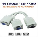 VGA Y Kablo VGA Kablo Çoğaltıcı Çoklayıcı Splitter Hub
