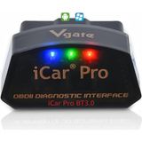 Vgate Icar Pro Bluetooth 3.0 Obd2 Kod Okuyucu Obdıı Tarayıcı Tarama Aracı Araba Arıza Kontrolü Motor Işığı Tork Için Uyumlu ELM327 Adaptörü ile Uyumlu - 000-Siyah
