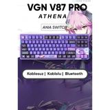 Vgn V87 PRO Rgb Gaming Kablosuz Mekanik Klavye Gasket (2.4ghz Kablosuz, Bluetooth, Kablolu Usb-C) - Athena