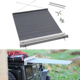 Vgoohobby 8,6 inç x 8,6 inç RC Araba Simülasyon Yan Araba Çatı Üstü Çadır Yağmur Gölgelik Güneşlik Dekorasyon Aksesuarı Traxxas TRX4 Axial SCX10 Tamiya Arrma D90 1/10 RC Crawler ile Uyumlu (Gümüş)