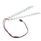 Vgoohobby RC 24Leds Şasi Işığı Alüminyum Dekoratif Göz Alıcı LED Şerit 6V HSP HPI Recat Racing 1/8 1/10 RC Araba Paletli Buggy Kamyon ile Uyumlu (Mavi)