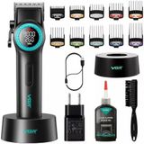 Vgr 001 Profesyonel Berberler İçin Karbon Çelik Bıçak Saç Kesme Makinesi 9000Rpm, Led Ekran