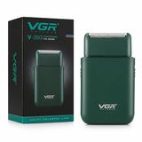 VGR V-390 Yüz Bakımı için Profesyonel Elektrikli Tıraş Makinesi - Pistonlu Bıçak ve USB Seyahat Tıraş Makinesi ile Ultra İnce Şarj Edilebilir Sakal Düzeltici - Yeşil