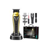 VGR V-994 Vektör Motorlu Saç Sakal Kesme Makinesi 8000-10000 RPM DLC Bıçaklı Metal Şarjlı Tıraş Makinesi - Sarı