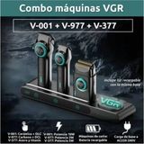 VGR Voyager V-001 & V-977 & V-377 3'lü Berber Tıraş Makinesi Seti (Saç Kesim + T-Bıçak Çizim + Sıfır Tıraş) - Haki