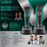 VGR Voyager V-884C & V-884T Saç Kesme Clipper ve Sakal Çizim Trimmer 2'li Tıraş Makinesi Seti - Turkuaz