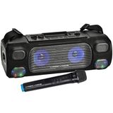 Vhf El Mik Usb+Sd+Bt+Uk 40 Watt Işikli Şarjli Seyyar Anfi