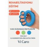 Vi Caro 1 Adet Silikon El Bilek Parmak Güçlendirme Ameliyat Sonrası El Stres Egzersizi Fitness Kavrama Gücü
