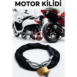 Vi Caro 1,30 metre motorsiklet 10 mm Çelik Halat Motorsiklet Bağlama Halat Motosiklet Zincir kılıflı