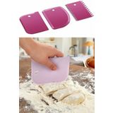 Vi Caro 3lü Set Hamur Kesme Ve Kazıma Aparatı Hamur Pasta Börek Kek Çörek Şekillendirici Kesici Kazıyıcı Set