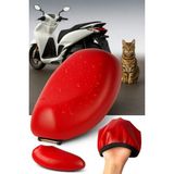 Vi Caro 50 cc Motosiklet Deri Sele Kılıfı Örtüsü Brandası Uyumlu 50 cc Scooter Sele Kılıfı 66435460 - Kırmızı