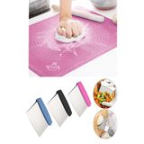 Vi Caro Büyük Boy 45x65 Cm Silikon Hamur Açma Matı Ve Hamur Kesme Spatulası