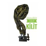 Vi Caro Hard Soldier Motorsiklet Kilidi 2.50 Metre Motor Kilidi Scooter Kilidi