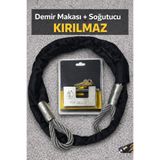 Vi Caro Kayar Milli Kilit Çelik Halat Motorsiklet ve Bisiklet Güvenlik Seti Motorsiklet kilidi 10 mm 150 cm