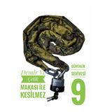 Vi Caro Strong Grade 10 mm 1 metre 50 cm Kesilmez motorsiklet Zincir Kilit Motor Kilidi Motorsiklet Kilidi