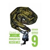 Vi Caro Strong Grade 10 Mm 2.5 Metre Kesilmez Motorsiklet Zincir Kilit Motor Kilidi Motorsiklet Kilidi