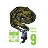Vi Caro Strong Grade 13 Mm 2 Metre Kesilmez Motorsiklet Zincir Kilit Motor Kilidi Motorsiklet Kilidi