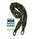 Vi Caro Strong Grade 14 mm 1 metre 20 cm Kesilmez motorsiklet Zincir Kilit Motor Kilidi Motorsiklet Kilidi