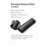 Vi Caro Suni Deri Emniyet Kemeri Kılıfı 1 Adet | Evrensel Uyum | Boyun & Omuz Koruyucu