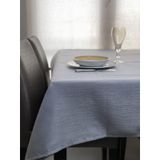 vi Ihlamur keten görünümlü, su geçirimsiz, kayma yapmayan premium masa örtüsü (145 cm x 185 cm, Bej)