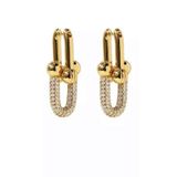 Vi store Beyaz Taşlı Tiffany Küpe