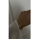 Vi Store Çelik Ajda Gold 3’lü Set Bilezik